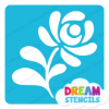 Picture of Tear Drop Rose - Vinyl Stencil - 313