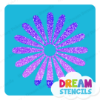 Picture of Astra Flower - Vinyl Stencil - 316