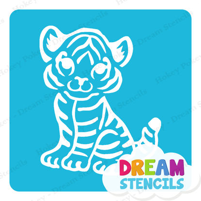 Picture of Baby Tiger - Vinyl Stencil - 328