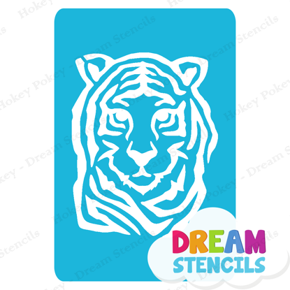 Picture of Tiger Face - Vinyl Stencil - 327