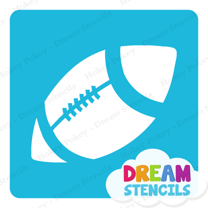 Picture of Football - Vinyl Stencil - 334