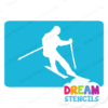 Picture of Mountain skiing - Vinyl Stencil - 344