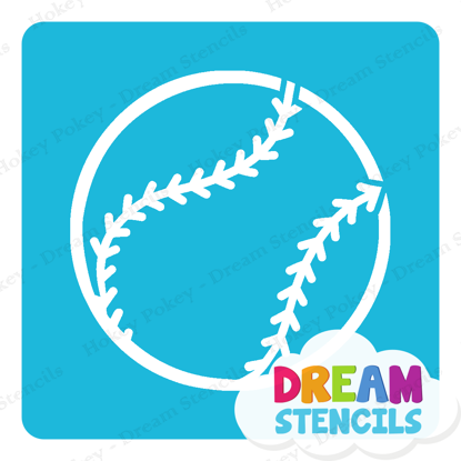 Picture of Baseball - 1 - Vinyl Stencil - 349