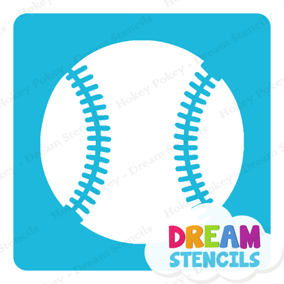 Picture of Baseball - 2 - Vinyl Stencil - 350