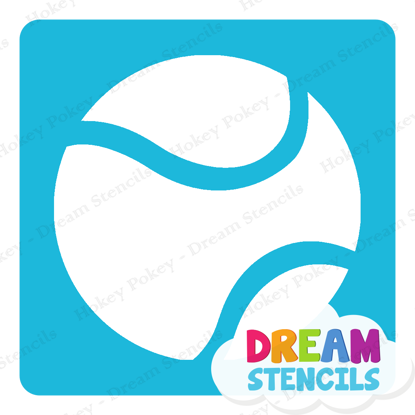 Picture of Tennis Ball - Vinyl Stencil - 352