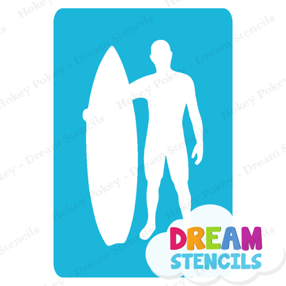 Picture of Surfer -2 - Vinyl Stencil - 355